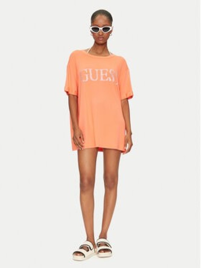 Guess T-Shirt E5GI07 K68D2 Pomarańczowy Regular Fit