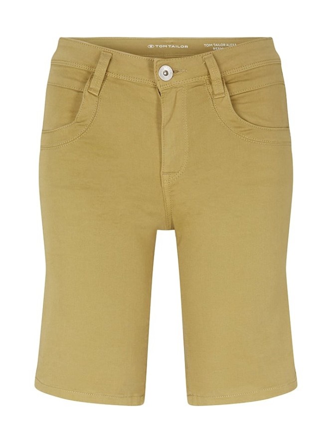 Tom Tailor Szorty w kolorze oliwkowym rozmiar: W27
