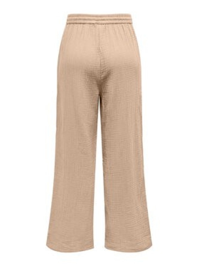 ONLY Spodnie dzianinowe Thyra 15296375 Beżowy Comfort Fit