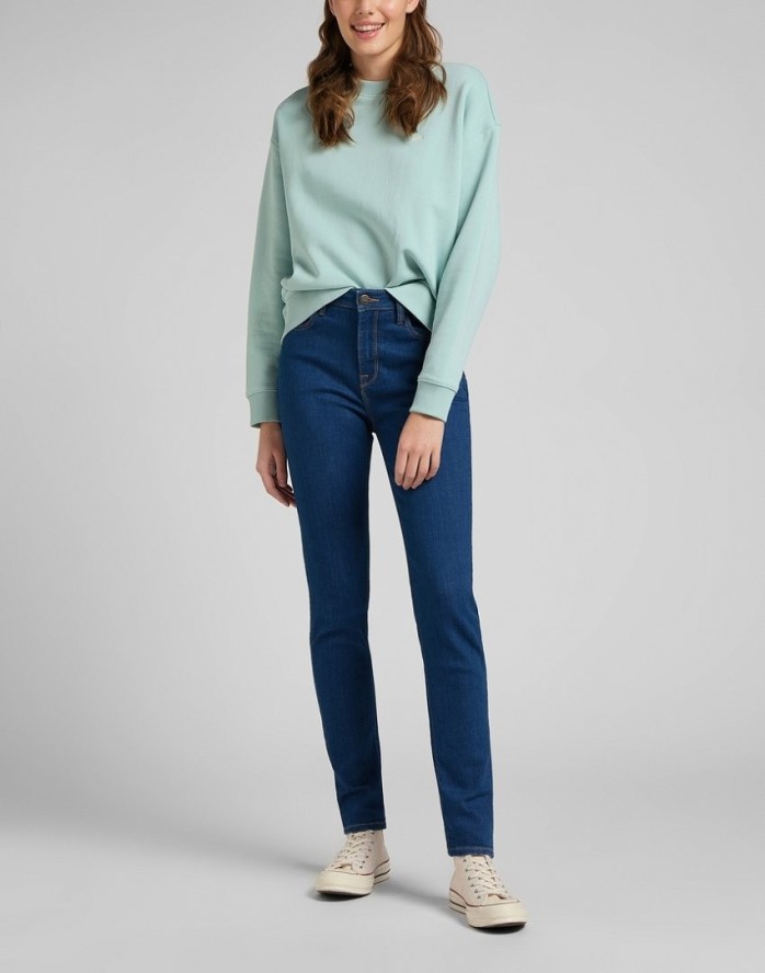 LEE SCARLETT HIGH DAMSKIE SDPONIE JEANSOWE JEANSY DARK ZURI L626OPOR 112145308