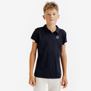 Koszulka polo z krótkimi rękawami Club czarna