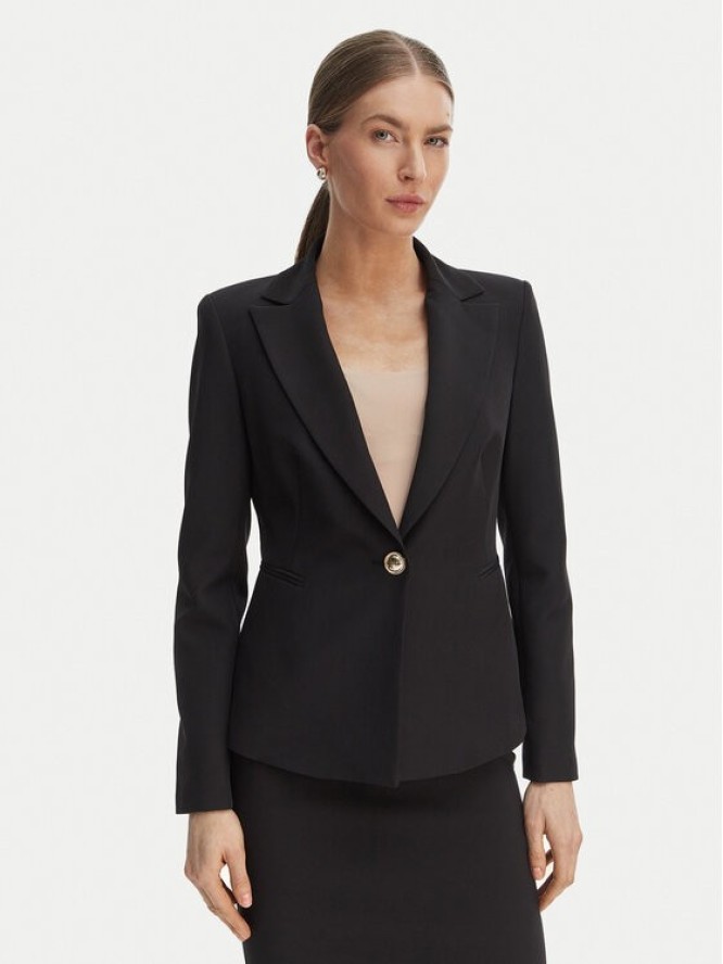 Rinascimento Marynarka CFC0128647003 Czarny Regular Fit