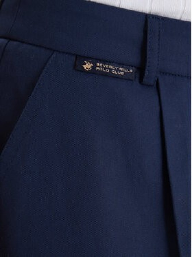 Beverly Hills Polo Club Spodnie materiałowe W126-BHLTR-1061-19X Granatowy Regular Fit