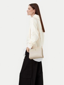 Tommy Hilfiger Torebka Th Legacy Mini Crossover AW0AW17225 Écru