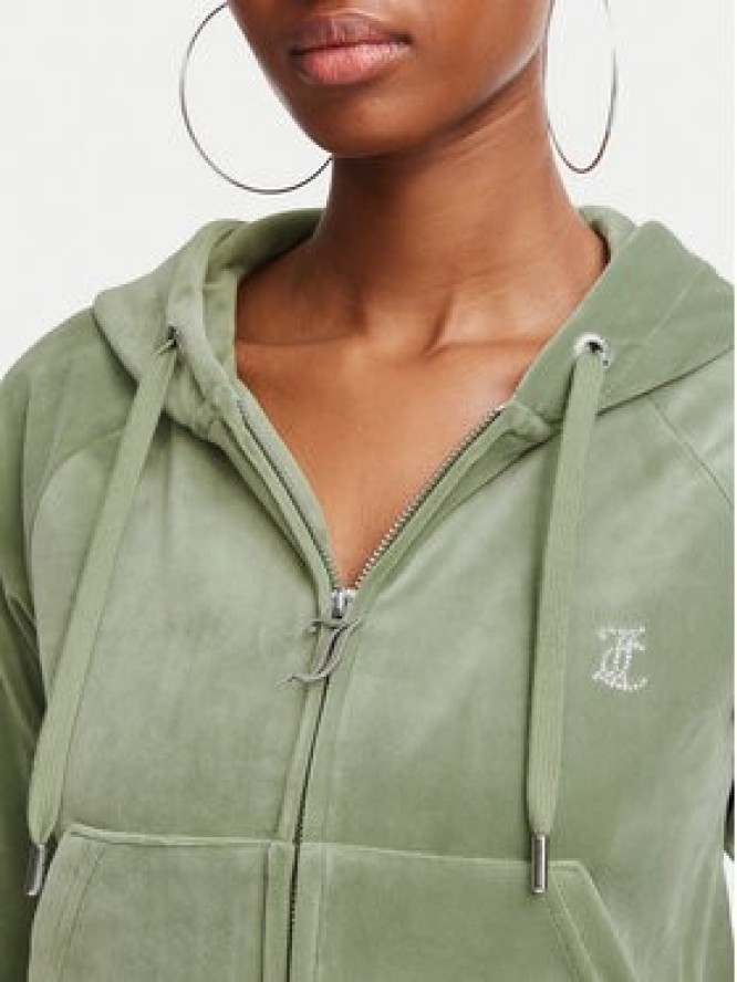 Juicy Couture Bluza Madison JCWA122001 Zielony ciemny Slim Fit