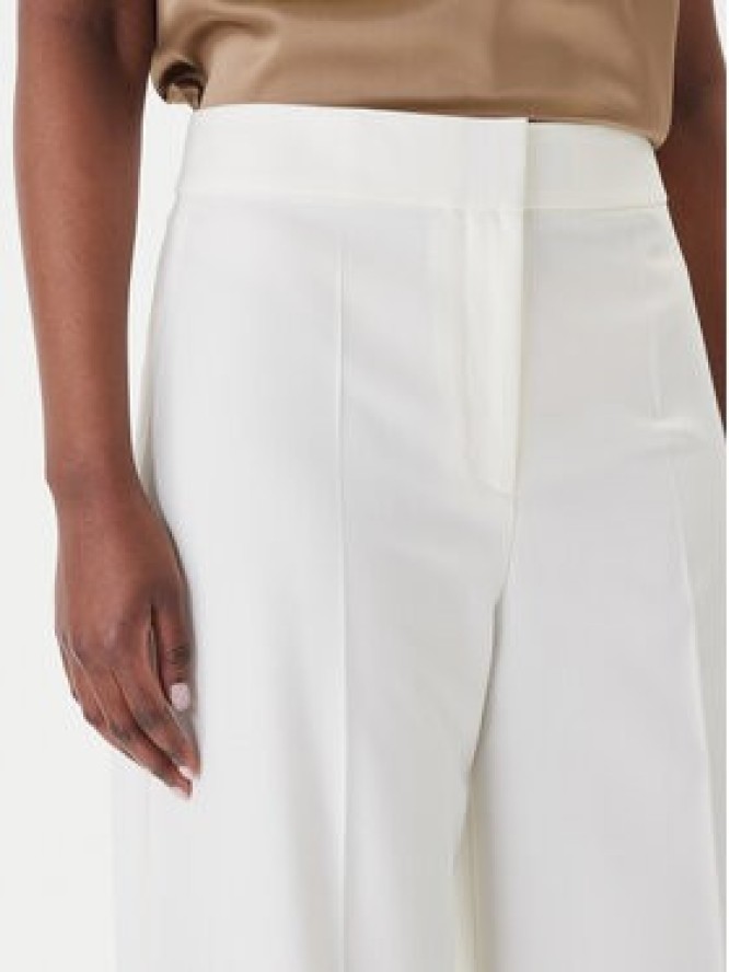 HUGO Spodnie materiałowe Huzili 50558131 Écru Wide Leg