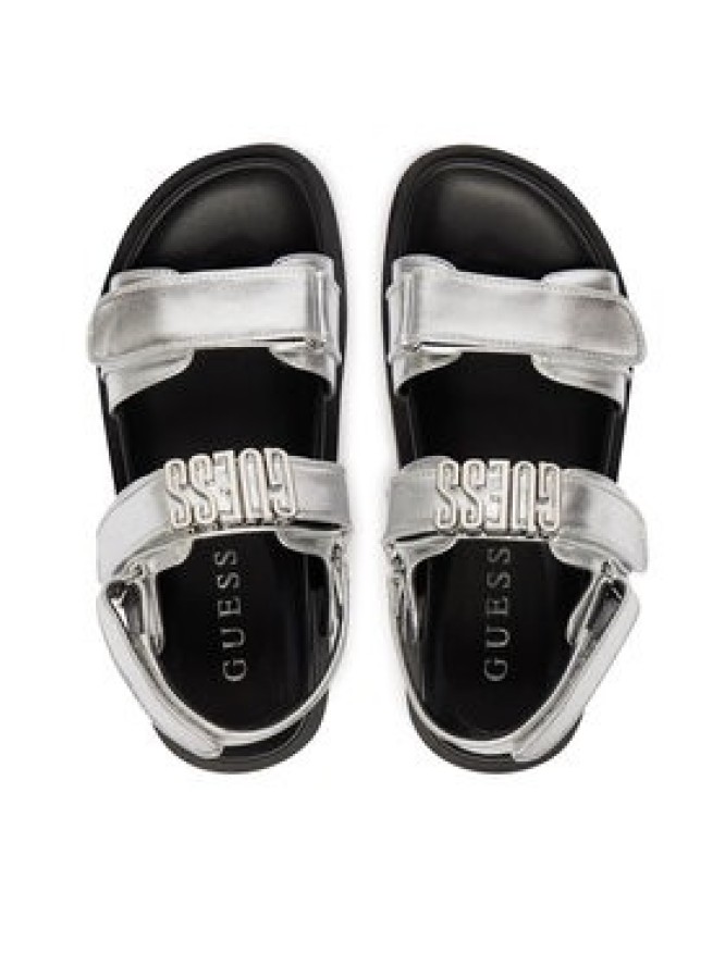 Guess Sandały FLJFBL LEL03 Srebrny