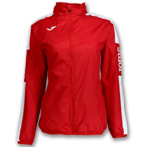 Kurtka damska Joma Rainjacket Championschip IV Red-White Red 2xs