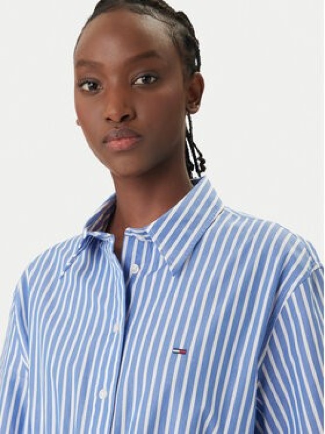Tommy Jeans Sukienka koszulowa DW0DW20617 Niebieski Regular Fit