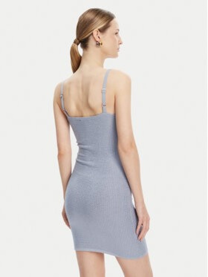 Guess Sukienka dzianinowa W5GK45 Z3MN2 Niebieski Regular Fit