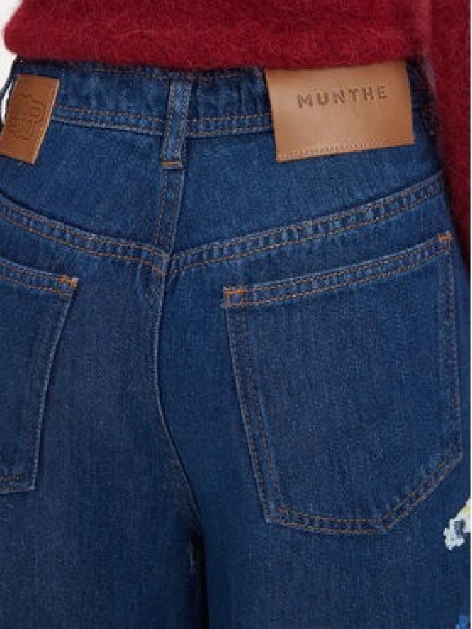 Munthe Jeansy Obey 252141025203 Niebieski Wide Leg