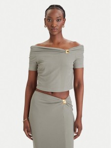 Guess Bluzka W6GP12 K2935 Khaki Regular Fit