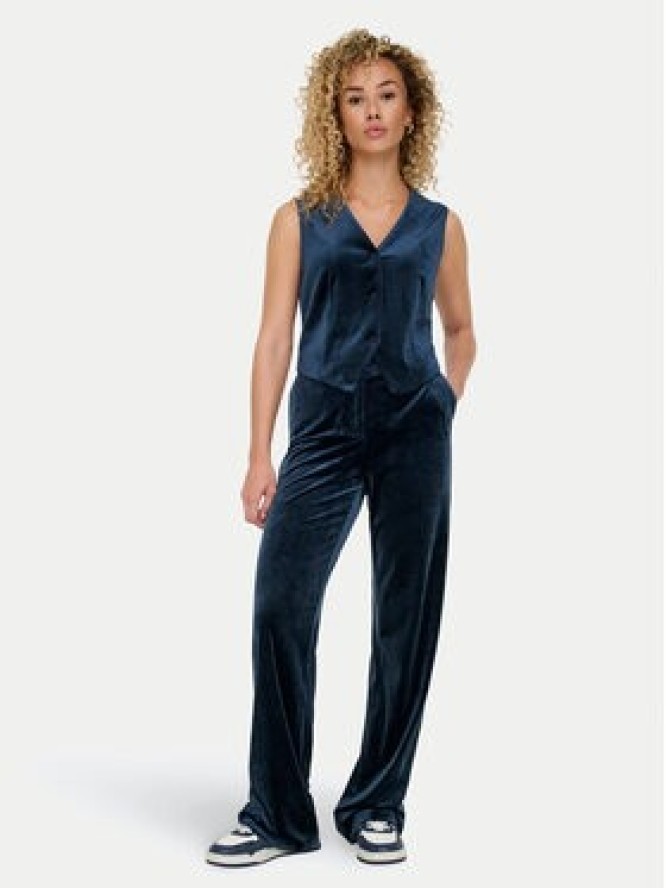 ONLY Spodnie materiałowe Kayle 15335852 Granatowy Straight Fit