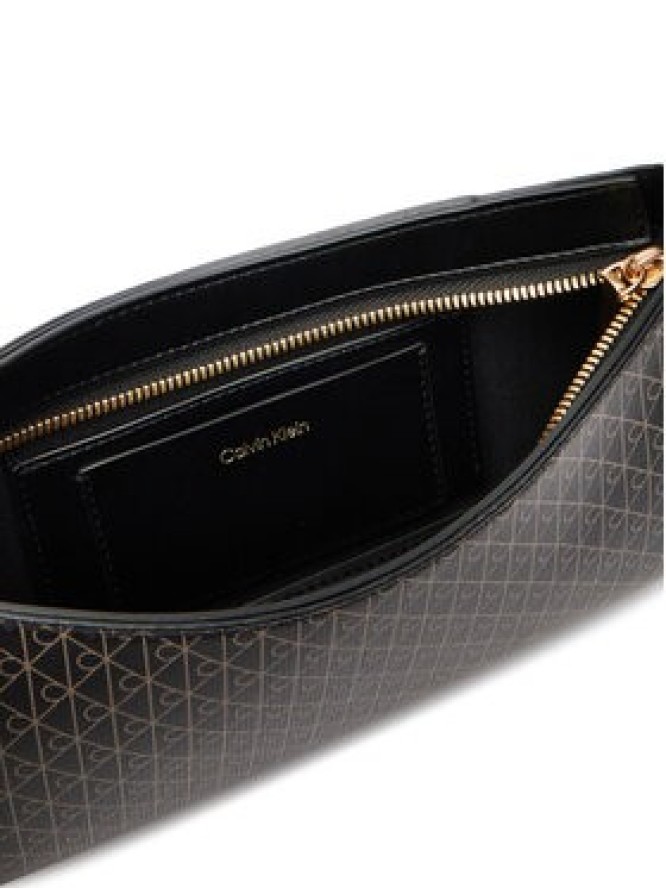 Calvin Klein Torebka Emblem Aop Small Shoulder Bag LV04F3324G Czarny