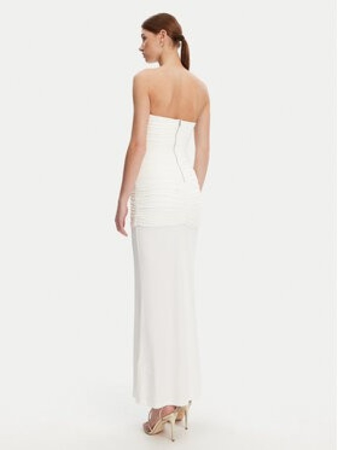 Bardot Sukienka wieczorowa 59692DB1 Biały Slim Fit