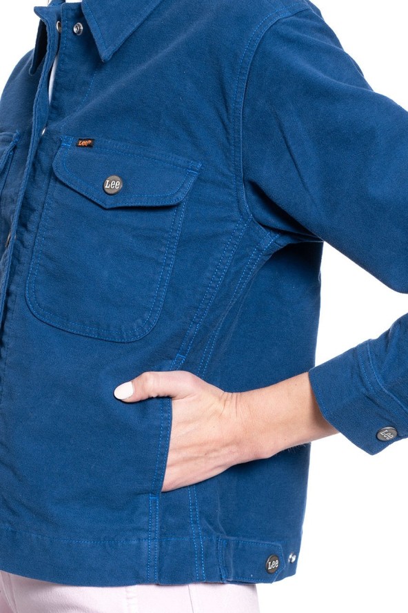 LEE MILITARY OVERSHIRT ESTATE BLUE DAMSKA KURTKA PRZEJŚCIOWA L51BQN17 112111514