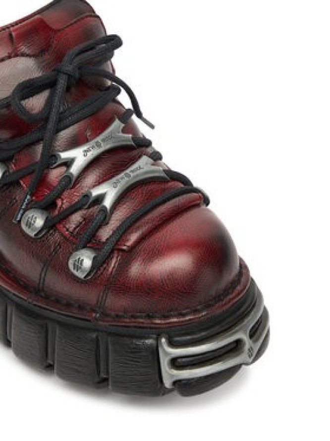 NEW ROCK Sneakersy M-120N-C67 Bordowy