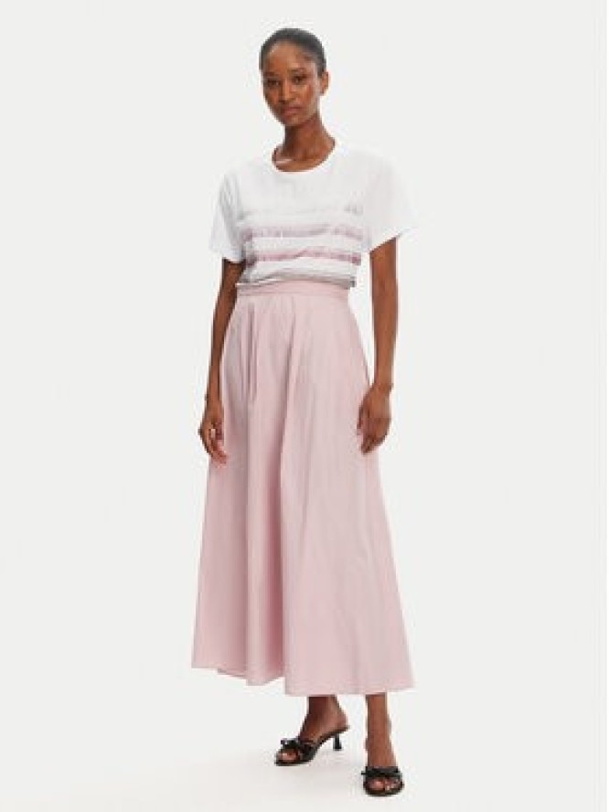 Marella T-Shirt Foglia 2515971042 Biały Regular Fit