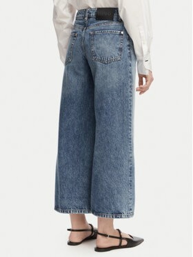 HUGO Jeansy Geredith 1 50556985 Niebieski Wide Leg