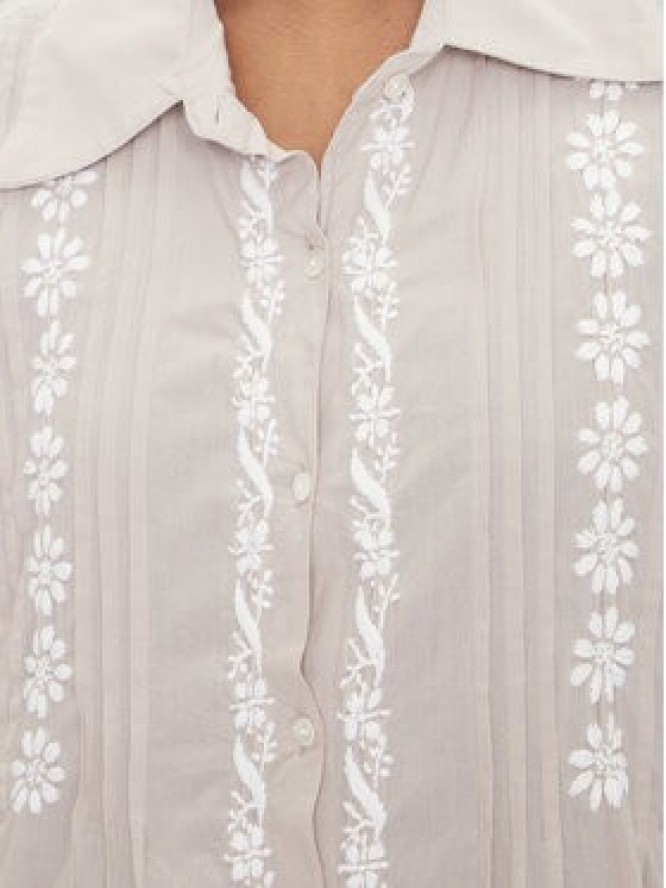 Selmark Sukienka letnia BC196 Beżowy Relaxed Fit