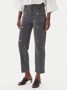 LOLA CASADEMUNT Jeansy MS2614016 Szary Straight Fit