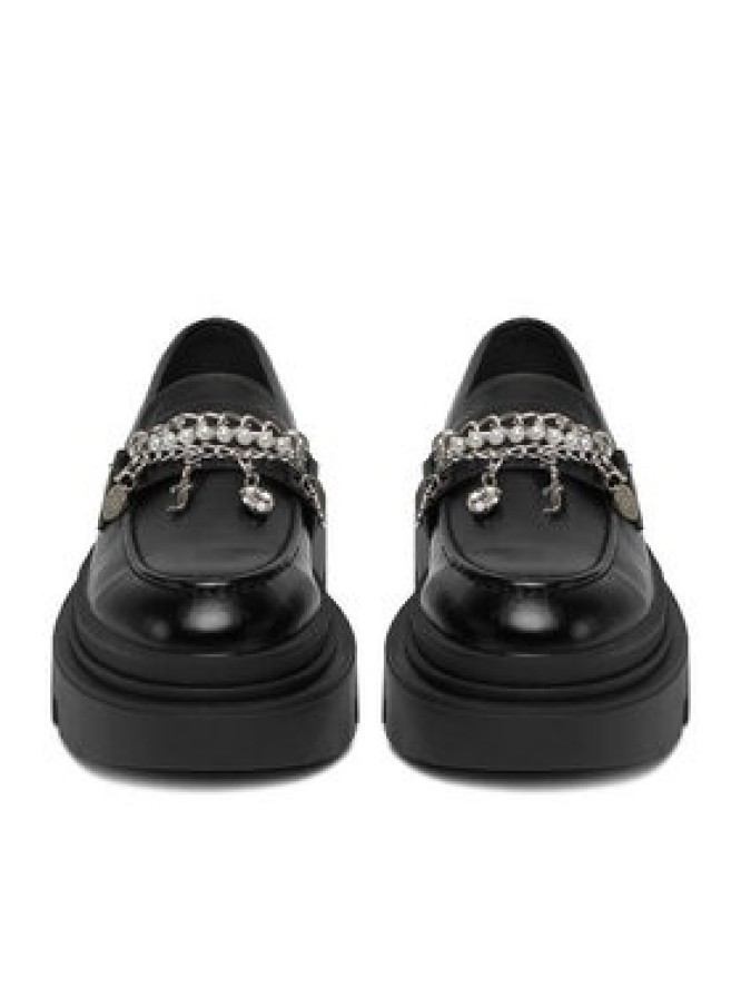 Juicy Couture Loafersy CEO-HY63020S-6A Czarny