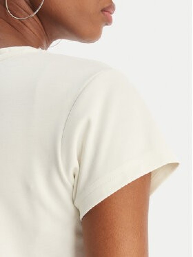 Juicy Couture T-Shirt Capped JCWCT126318 Écru Slim Fit