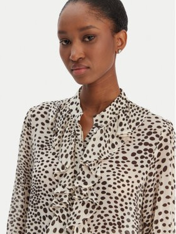 Marella Koszula Canapa 2613111151 Écru Regular Fit