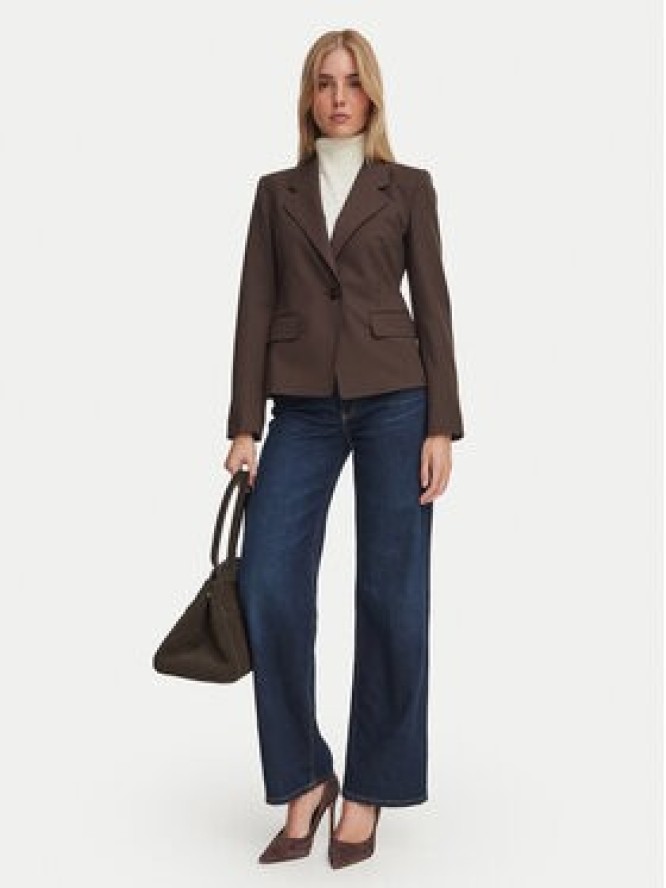 Marella Marynarka Rive 2623046101 Brązowy ciemny Regular Fit