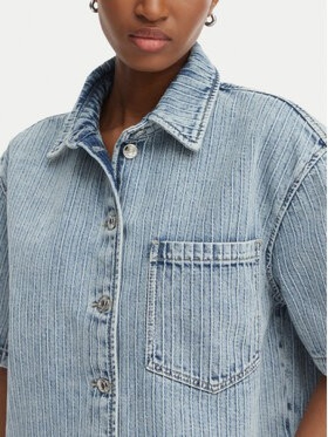 HUGO Koszula jeansowa Gesila_1 50559758 Błękitny Relaxed Fit