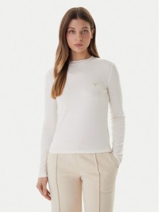 Guess Bluzka V6RI00 KD741 Écru Slim Fit