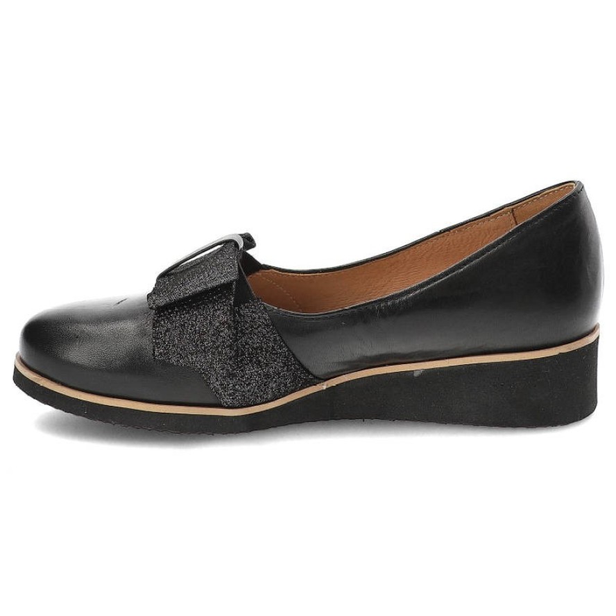 Czarne Półbuty Karino Wygodne Buty Damskie