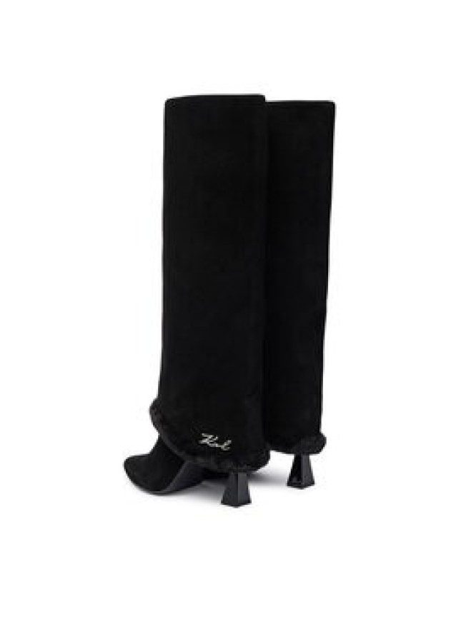 KARL LAGERFELD Kozaki Debutante KL32082 Czarny