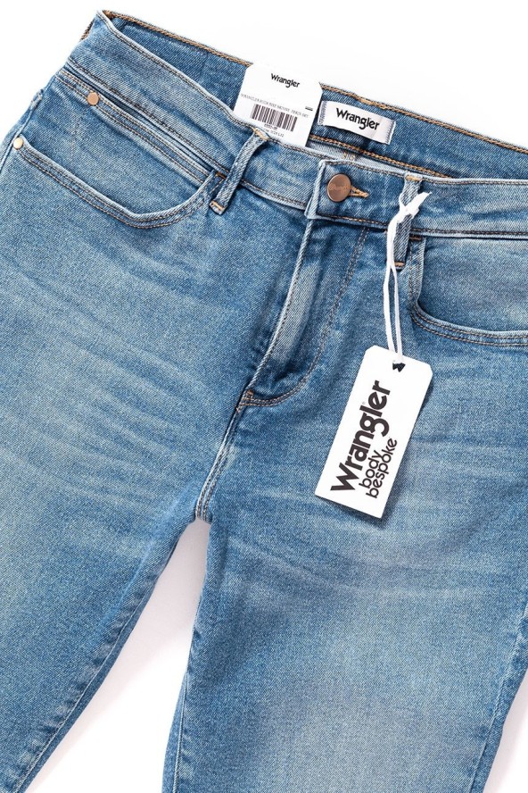 WRANGLER HIGH RISE SKINNY PEKIN SKY W27HFS17S 112128078