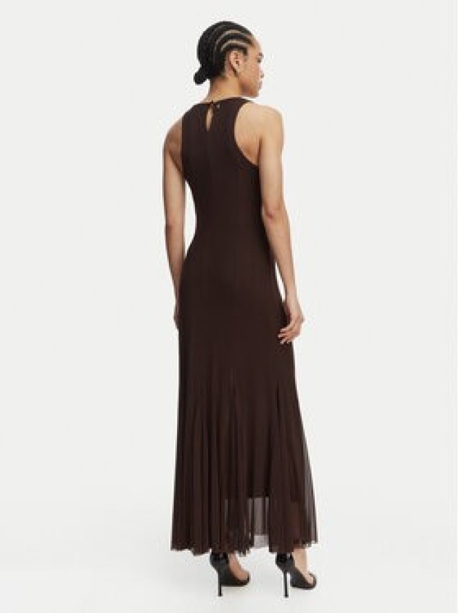 Guess Sukienka wieczorowa W6GK13 K2943 Brązowy Slim Fit