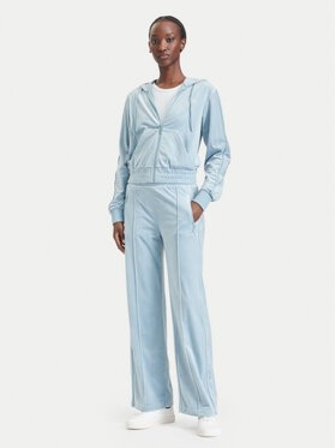 Guess Spodnie dresowe V6BB10 K6303 Niebieski jasny Regular Fit