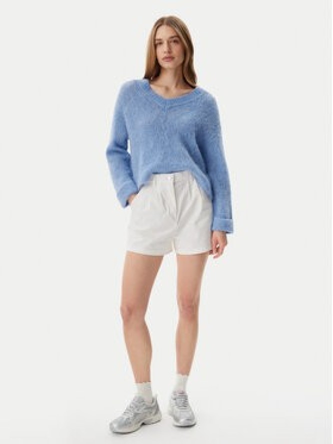 Tommy Jeans Szorty materiałowe Claire DW0DW21643 Écru Regular Fit