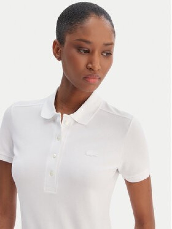Lacoste Polo PF5462 Biały Slim Fit