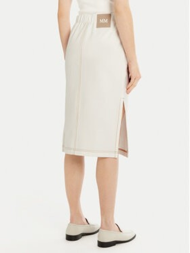 Max Mara Leisure Spódnica midi Otto 2516771017 Biały Regular Fit
