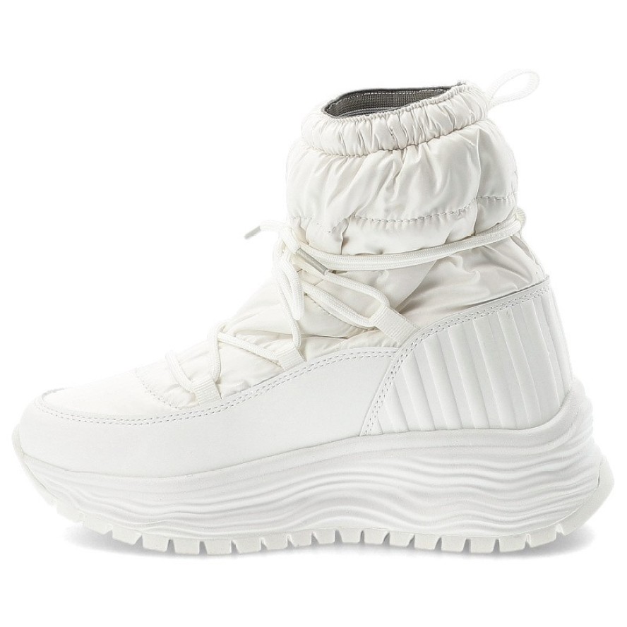 Białe Śniegowce Filippo Ciepłe Buty Damskie Na Platformie