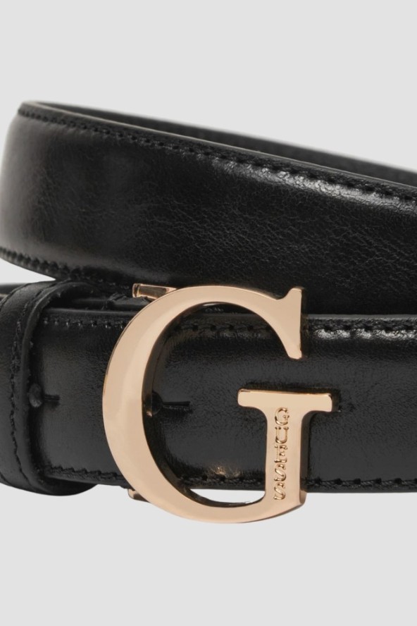 GUESS Czarny damski pasek H30, Rozmiar S