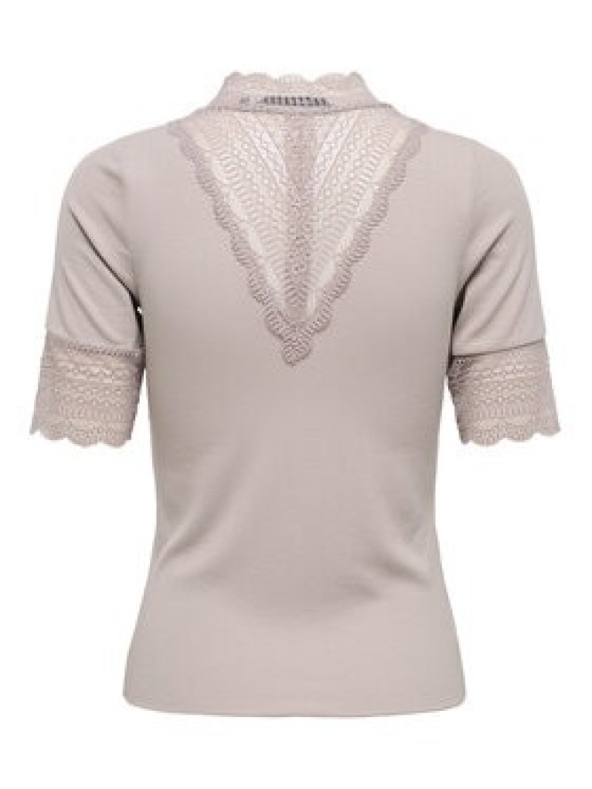 ONLY Bluzka Tilde 15335353 Beżowy Slim Fit
