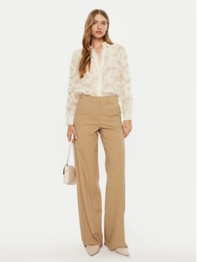 Marella Spodnie materiałowe Galoppo 2423136162 Brązowy Wide Leg