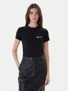 Karl Lagerfeld Jeans T-Shirt A1W17004 Czarny Slim Fit