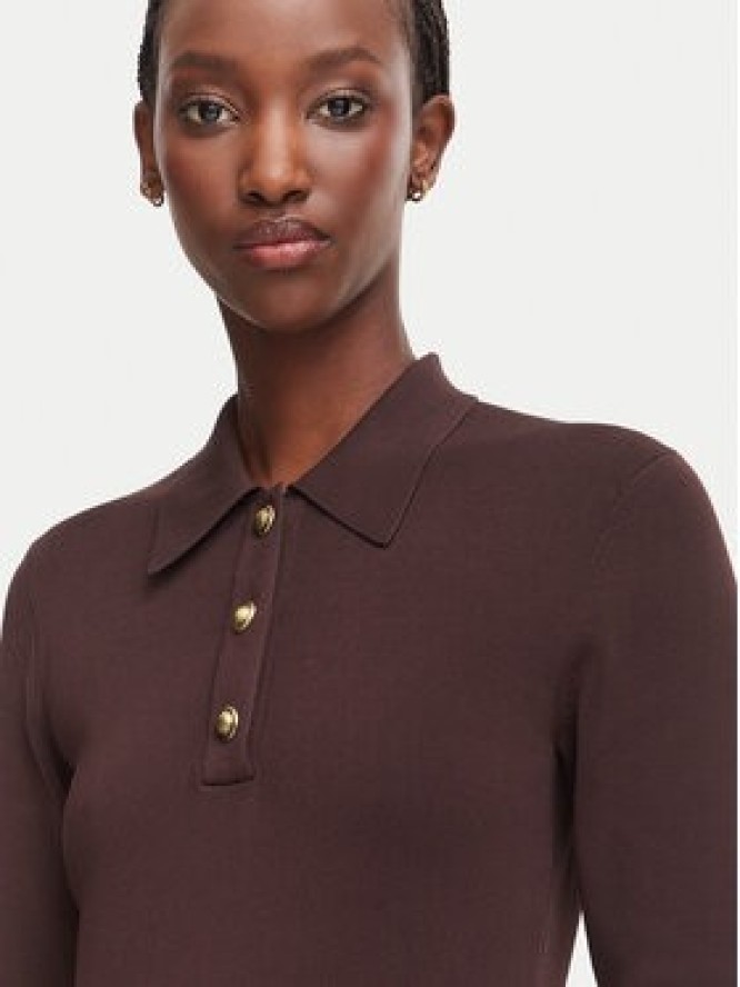 MICHAEL Michael Kors Sukienka dzianinowa MT683J3BFD Brązowy ciemny Slim Fit