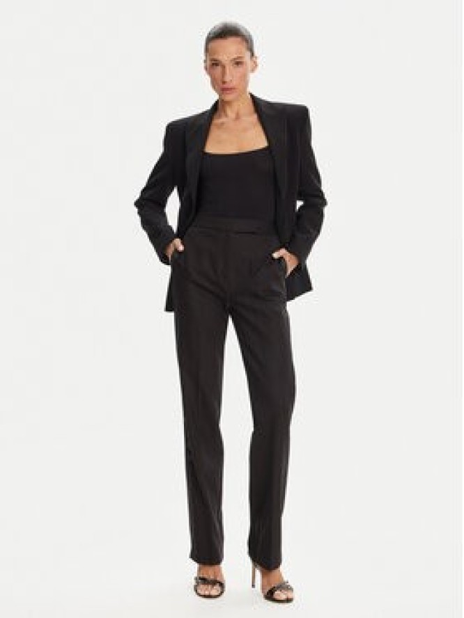 Morgan Spodnie materiałowe 242-PFIBY.F Czarny Regular Fit