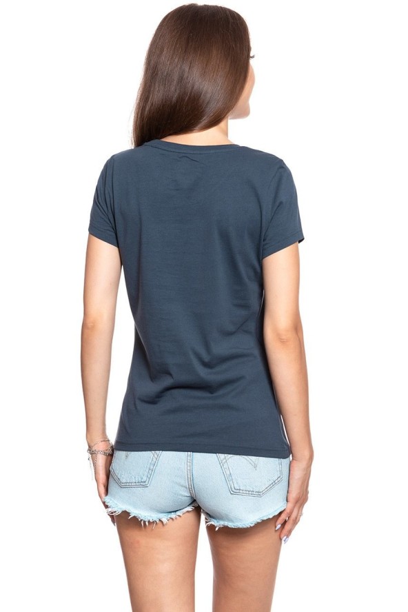 MUSTANG T SHIRT DAMSKI Alexia C Print Blue Nights 1009053 4085