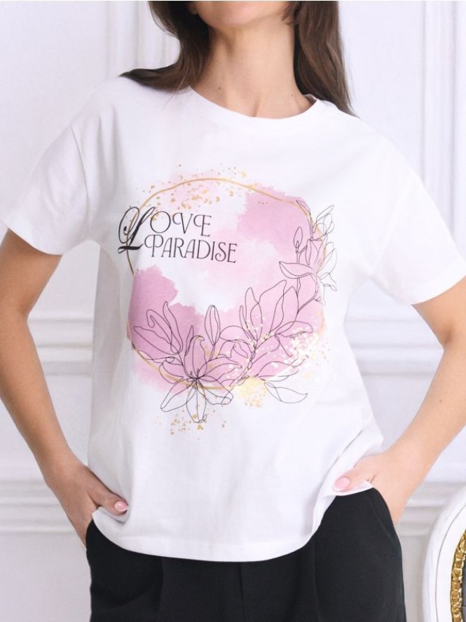 Koszulka z nadrukiem - biały