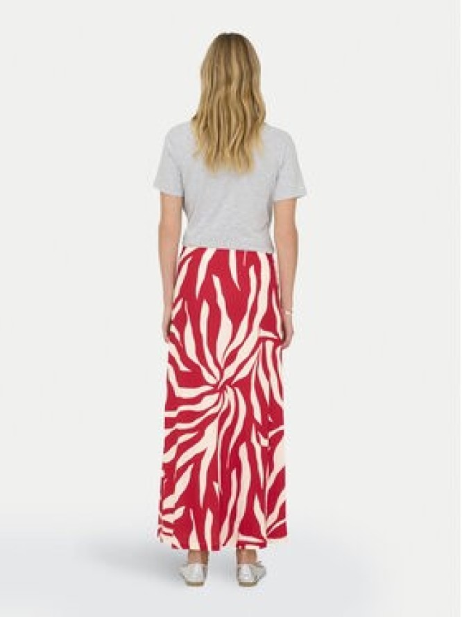 ONLY Spódnica maxi Chigo Sakura 15366894 Czerwony Regular Fit
