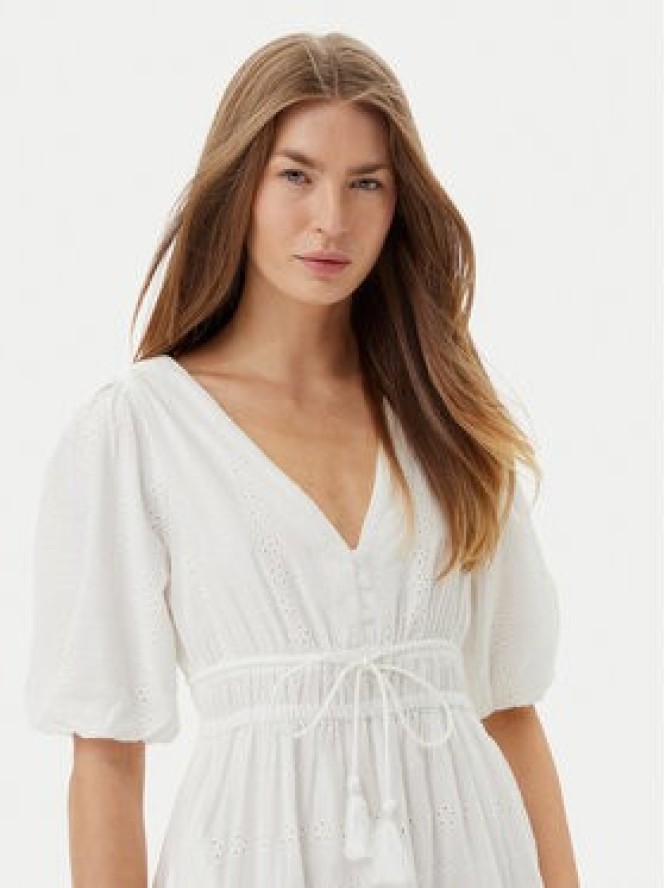 Pepe Jeans Sukienka letnia Day PL953694 Biały Regular Fit